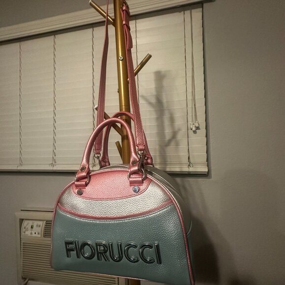 Fiorucci Logo Bowling Bag Blue - Picture 7 of 10